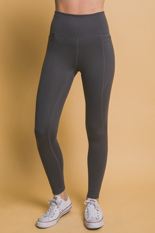 High Waist Leggings with Side Pockets