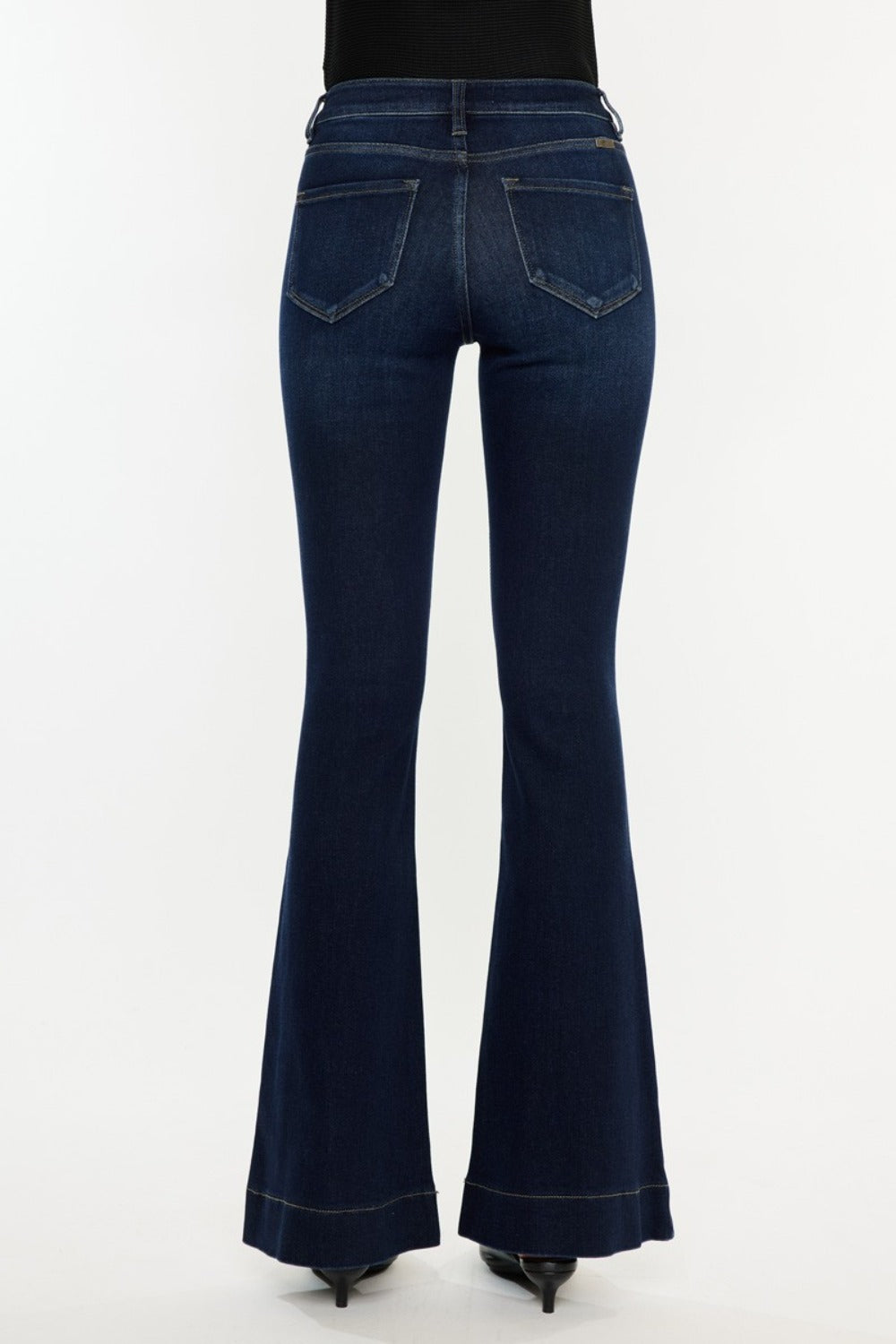 High Rise Slim Flare Jeans